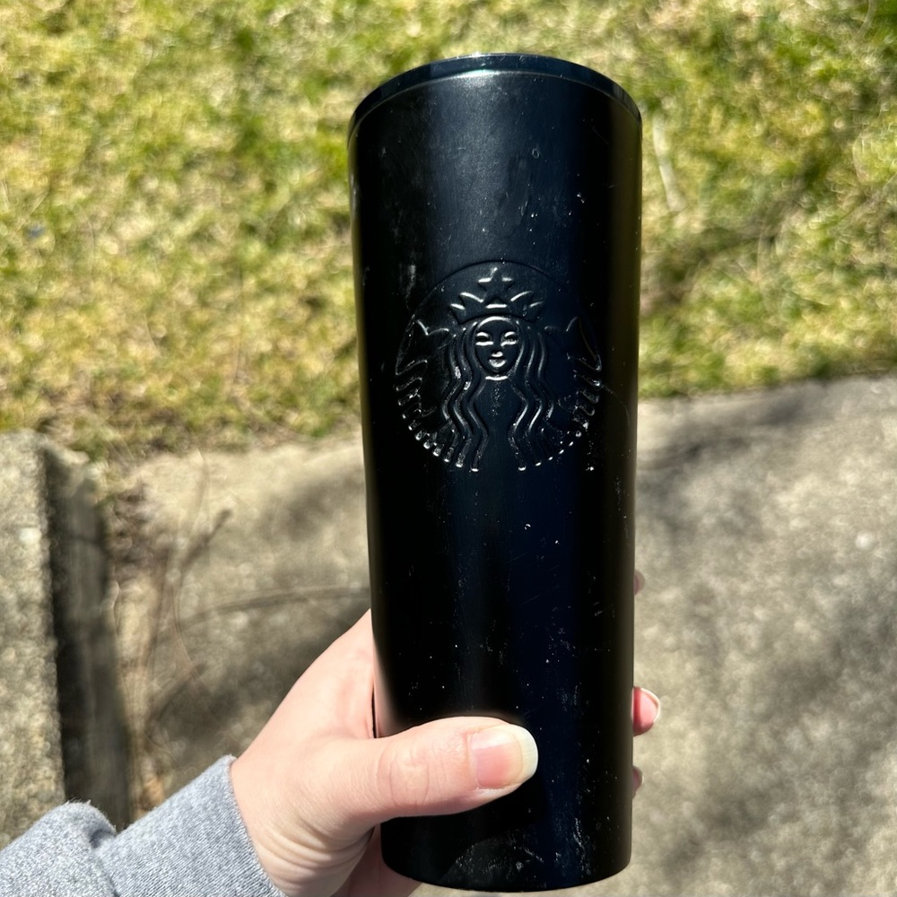 Starbucks Black stainless steel tumbler